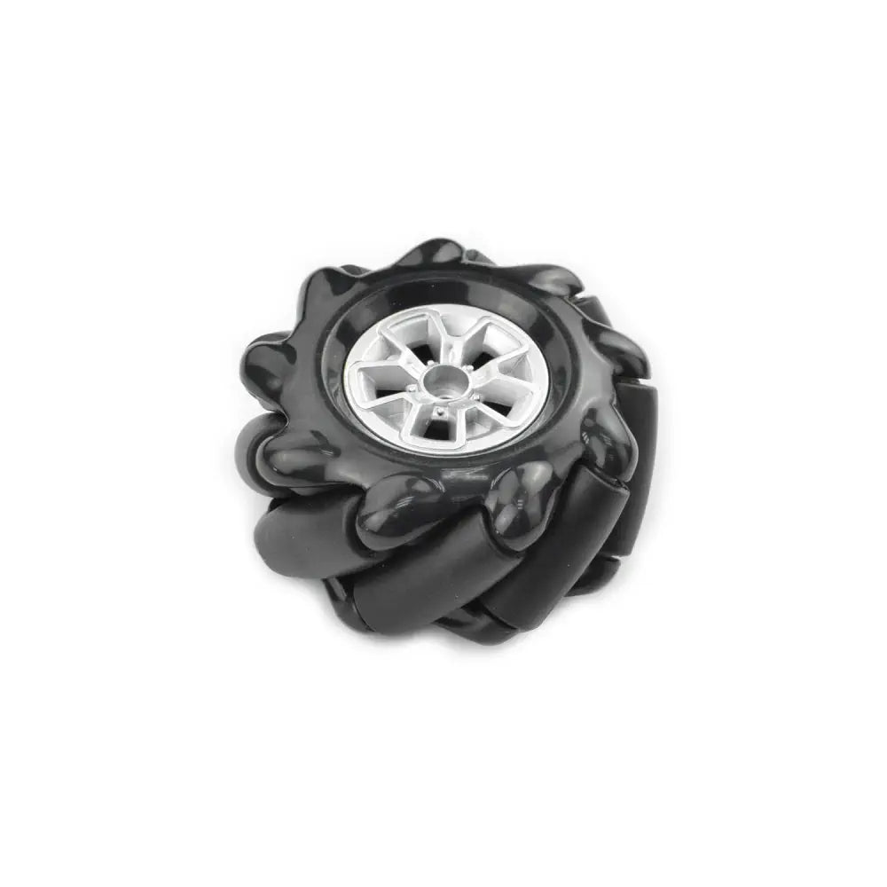 Black Mecanum Wheel w/ Motor Shaft Coupling (60mm) - Right