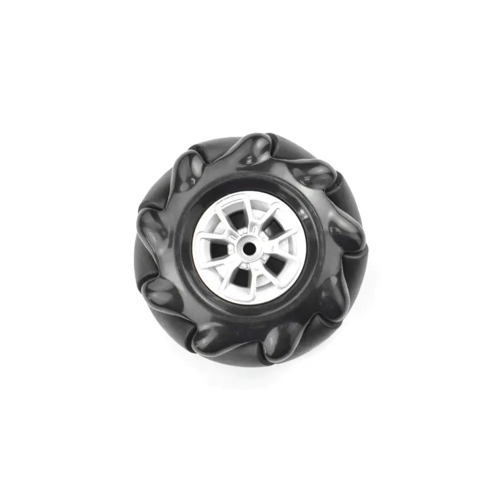 Black Mecanum Wheel w/ Motor Shaft Coupling (60mm) - Right