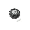 Black Mecanum Wheel w/ Motor Shaft Coupling (60mm) - Right