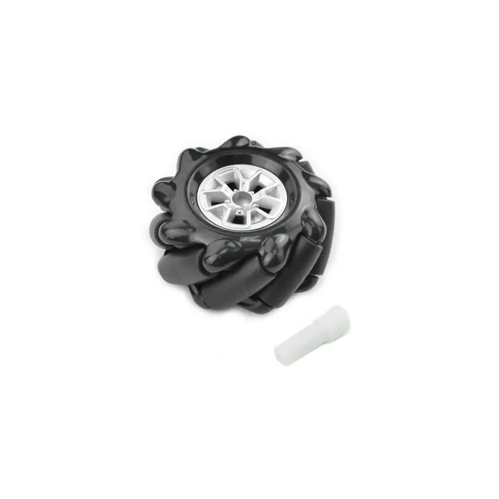 Black Mecanum Wheel w/ Motor Shaft Coupling (60mm) - Right
