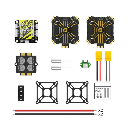 iFlight BLITZ F7 Pro Combo Set (E80 Pro 4-IN-1 ESC*2)（w/ CNC Alum Cover）