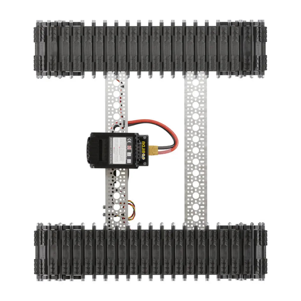 Bravo RC Tank Track Chassis (Rubber Treads, 50lb Payload, 2Mph)
