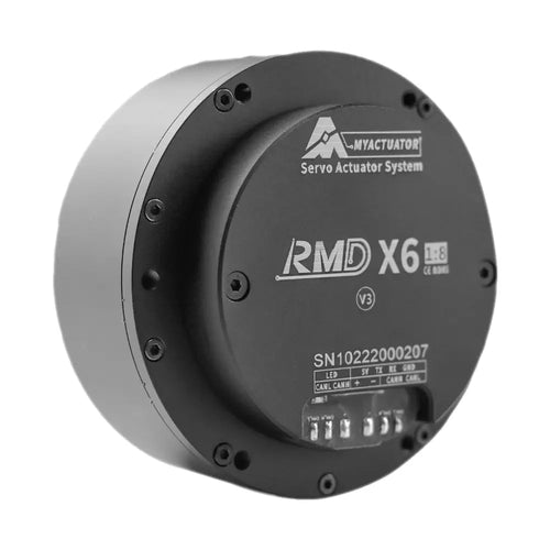 MYACTUATOR RMD X6 V3, CAN Bus, Reduction Ratio 1:8, w/ New Driver MC X 300O