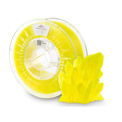 Spectrum Filaments PLA Crystal Filament, Electric Yellow, 1.75mm, 1kg