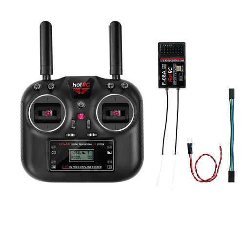 RC Hotrc HT-8A 2.4G 8CH Transmitter HT8A Remote Control with PWM Receiver For RC Drone and Smart Car