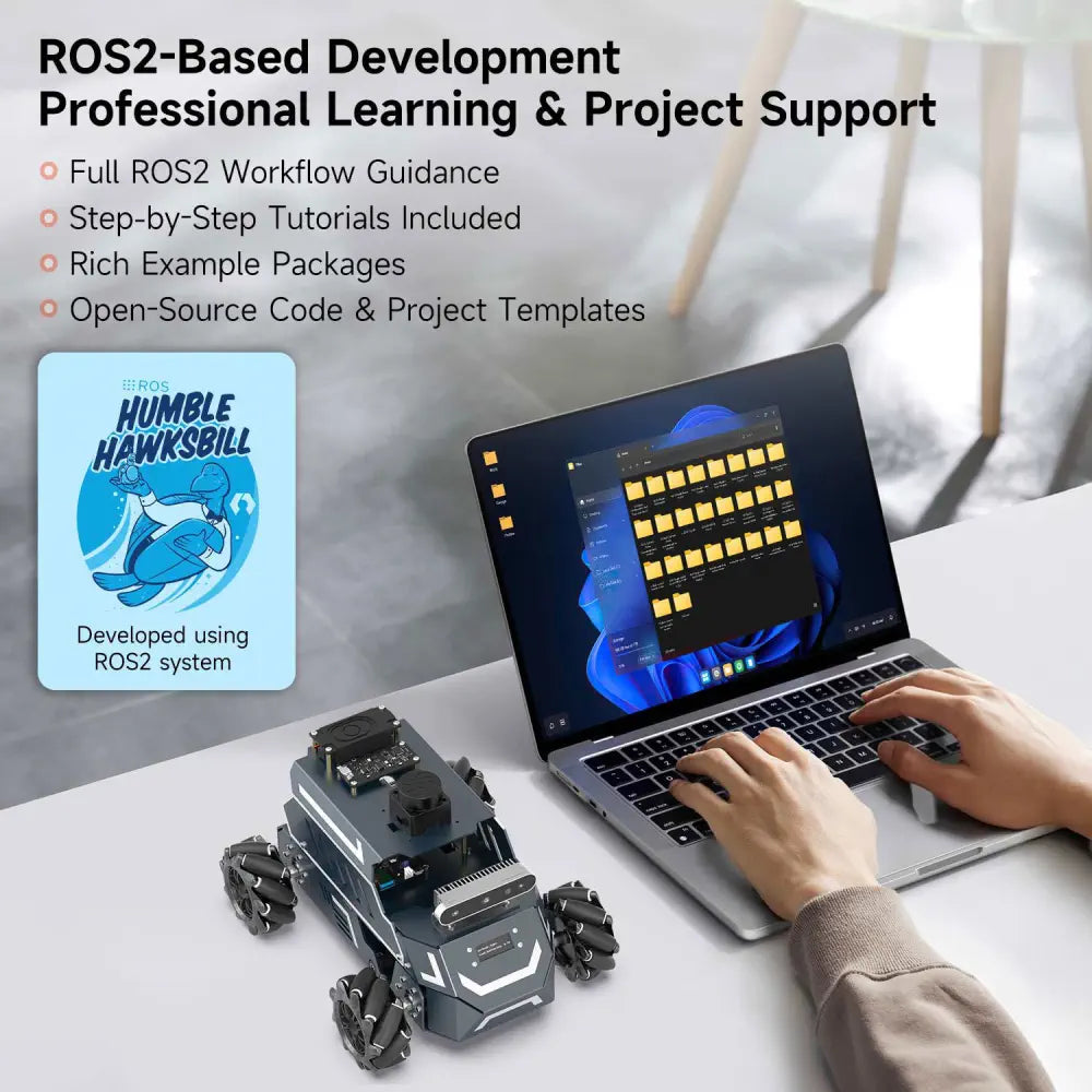 ROSMASTER M1 AI Large Model ROS2 Robot with Mecanum Wheel--Standard without RaspberryPi 5 8G