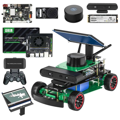 Yahboom Rosmaster R2 ROS2 Robot Ackermann Structure-Superior with Orin NANO SUPER 4GB board
