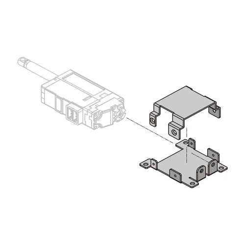 Metal Bracket for 26 &amp; 27mm Stroke Mightyzap Linear Servo Actuator (Lateral Mounting)