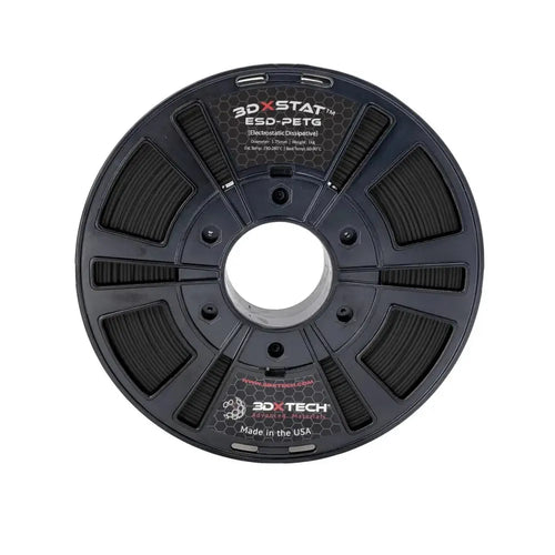 3DXTech 3DXSTAT ESD PETG Filament - 1.75mm Black - 0.75 kg