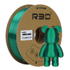 Green R3D Silk PLA Filament 1.75mm 1kg