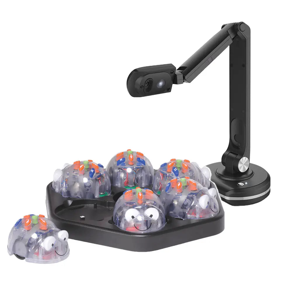 Blue-Bot Coding Robot Classroom Pack - 6 See &amp; Say Bluetooth Robot - 200 Step Memory Audio Programming - STEM Educational Robotics for Classroom &amp; Online Learning | Ages 3+