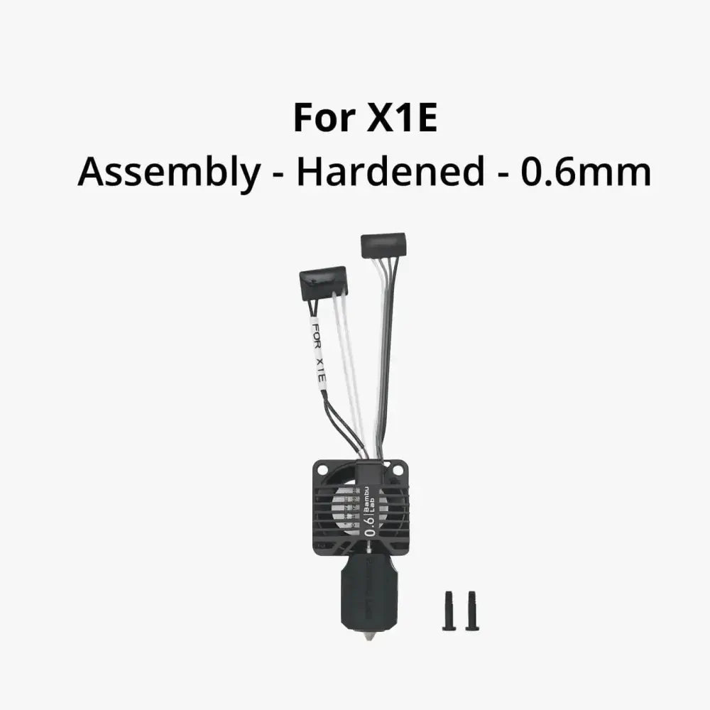 Bambu Lab X1E Hardened Steel Hotend Assembly - Complete Kit 0.6mm
