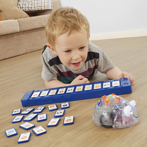 TTS Blue-Bot with TacTile Reader and Standard TacTiles, Kids Coding Robot with Activity Accessories Starter Pack - IT01147