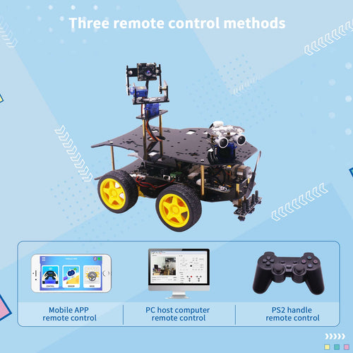 Yahboom 4WD Smart Robot w/ AI Vision Features for RPi 4B (w/ Raspberry Pi 4B 4G Board)