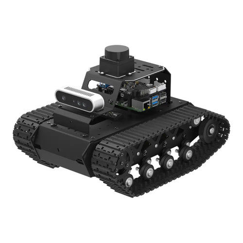 Hiwonder MentorPi T1 Raspberry Pi Robot Car – Tank Chassis, ROS2 AI Coding Robot with Large AI model ChatGPT, SLAM and Autonomous Driving (Standard Kit With Raspberry Pi 5 4GB)