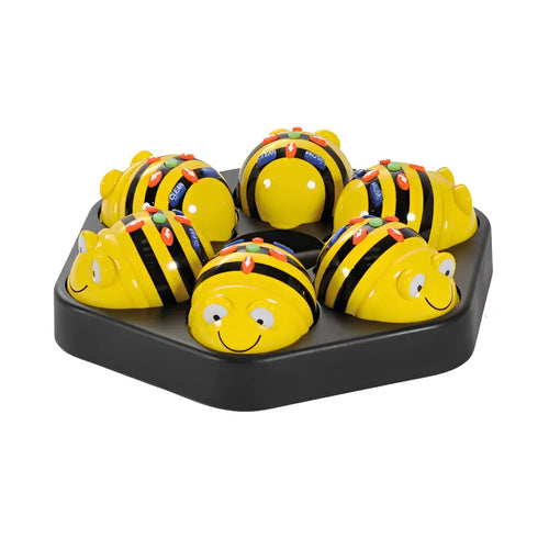 Bee Bot Coding Robot See &amp; Say Version with 3 Activity Mats, A5 Sequence Cards, White Clip On Shells Bundle | Educational STEM Programming Classroom Teaching Robotics