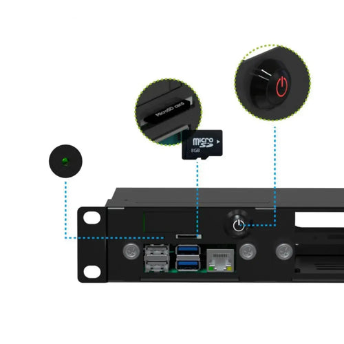 Uctronics Raspberry Pi Rackmount Enclosure V2.0 with PoE Functionality