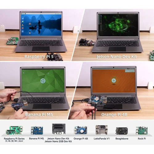 CrowView Note All-in-One Portable Monitor (EN, Jetson Nano Bridge, w/o SBC, US-Plug)