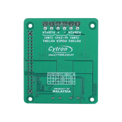 Cytron 2x10A Motor Driver HAT For Raspberry PI