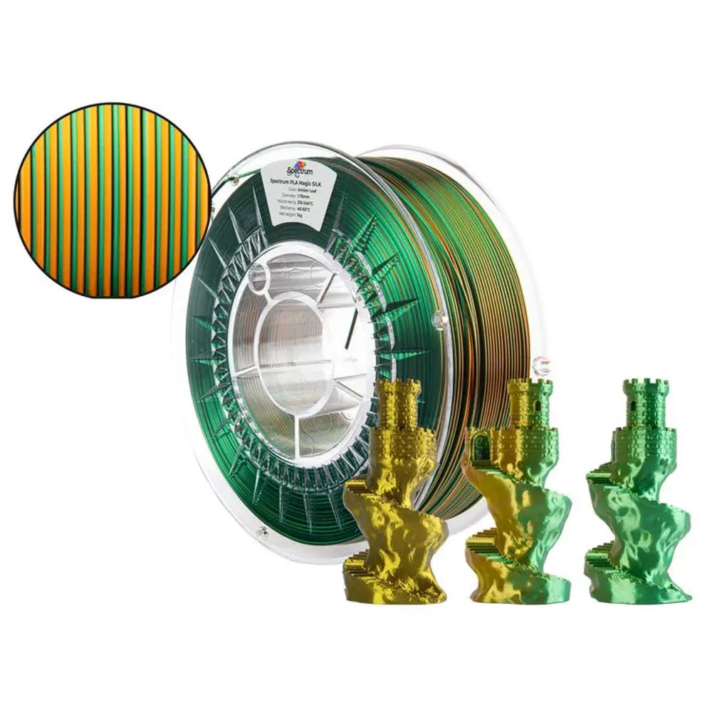 Spectrum PLA Magic Silk Amber Leaf Filament - 1.75mm, 1kg
