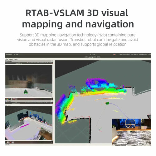 Yahboom AI ROS Transbot Robot w/ Moveit 3D Mapping Support for Raspberry Pi 4B (RPi Version w/o RPi 4B)