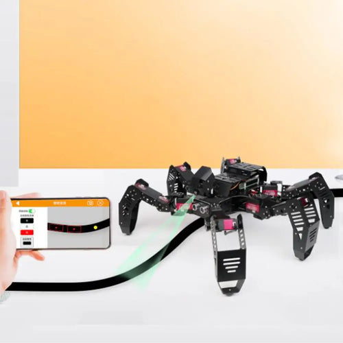 Hiwonder Spiderpi AI Intelligent Visual Hexapod Robot w/ Raspberry Pi 4B 4GB - Advanced Kit