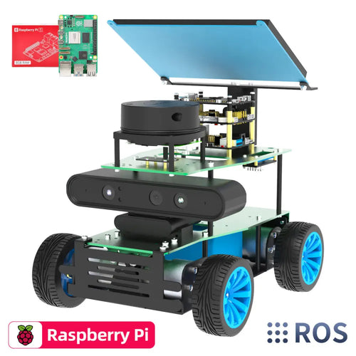 Yahboom ROSMASTER X1 AI Robot RaspberryPi 5 Python Programmable Visual Recognition Mapping Navigation Radar Tracking(Superior Ver with RPi 5 Board)