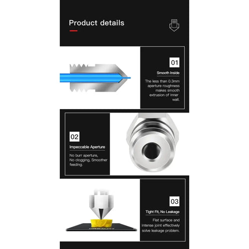 Creality Official MK8 Plated Copper Alloy Nozzle Kit 1.75mm