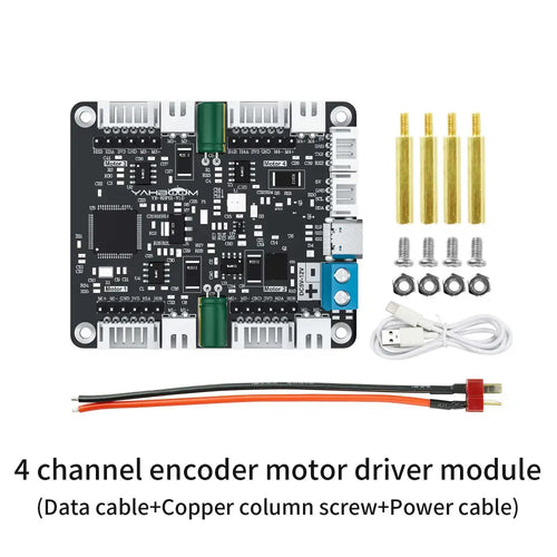 4-Channel Encoder Motor Drive Module- Module+Copper pillar+Data line+Power line