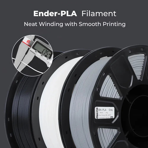 Creality Ender 1.75mm PLA 3D Printer Filament, 1Kg - Grey