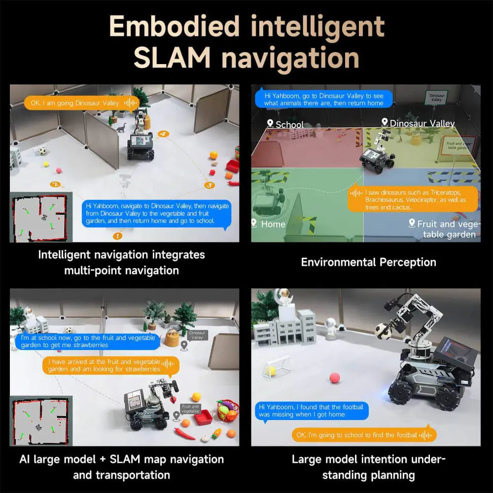 Yahboom ROSMASTER M3 Pro ROS2 Robot -Raspberry Pi 5 Version