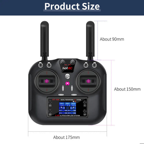 HOT RC 2.4G RC 10CH Transmitter FHSS and SBUS/PWM receiver For Drone and Smart Car--With PWM receiver