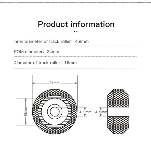 Official Creality V-Slot POM Wheel