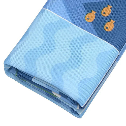 Primo Cubetto Educational Blue Ocean Adventure Map Fabric Play Mat for Coding Robot, Kids Learning Programming Toy, Educational Fun Toy for 3+ Years Children