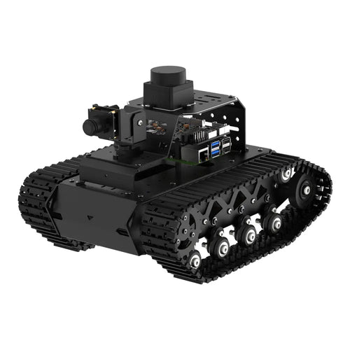 Hiwonder MentorPi T1 Raspberry Pi Robot Car – Tank Chassis, ROS2 AI Coding Robot with Large AI model ChatGPT, SLAM and Autonomous Driving (Starter Kit Without Raspberry Pi 5)