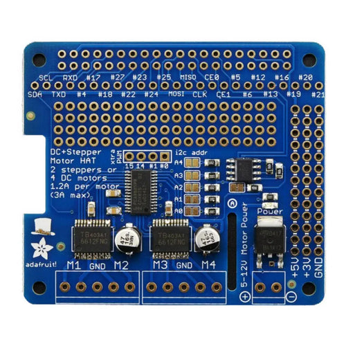 DC & Stepper Motor Driver HAT Kit for Raspberry Pi