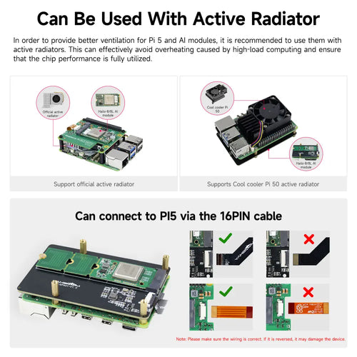 Hailo 8L AI acceleration module for Raspberry Pi 5--Raspberry Pi 5 AI Kit Version