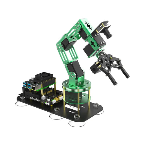 Yahboom Robot Arm 6DOF AI Programmable Electronic DIY Robot Hand Building with Camera for Adults ROS Open Source for Raspberry Pi 5(Without RPi board)