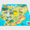 TTS Bee-Bot &amp; Blue-Bot Treasure Island Coding Mat - STEM Robot Floor Play mat for Kids Classroom &amp; Home Learning, Durable Vinyl Educational Programming Toy | 75 x 75 cm