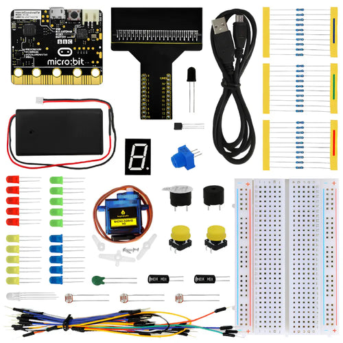 KEYESTUDIO Beginner Starter Kit for Micro:bit, Educational STEM DIY Programmable Coding Project Lessons Kits