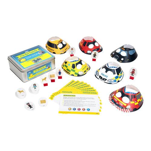 Our Community Activity Tin for Bee-Bot and Blue-Bot Coding Toy Robot Activity Accessories