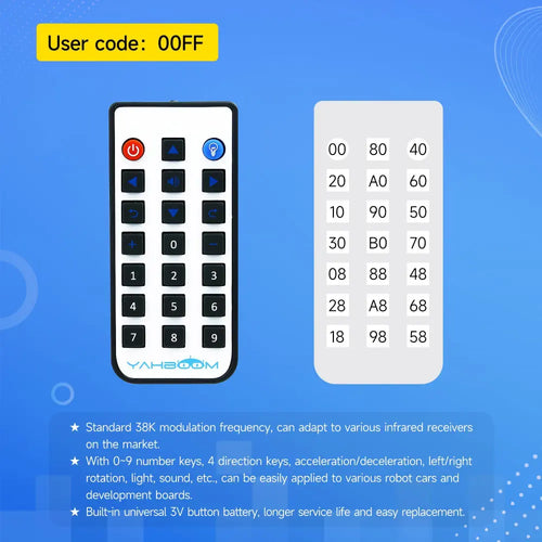 Yahboom Infrared remote controller-  Advanced Version