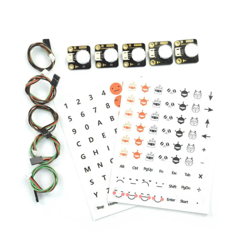 DFRobot Gravity: LED Button x 5 Pack
