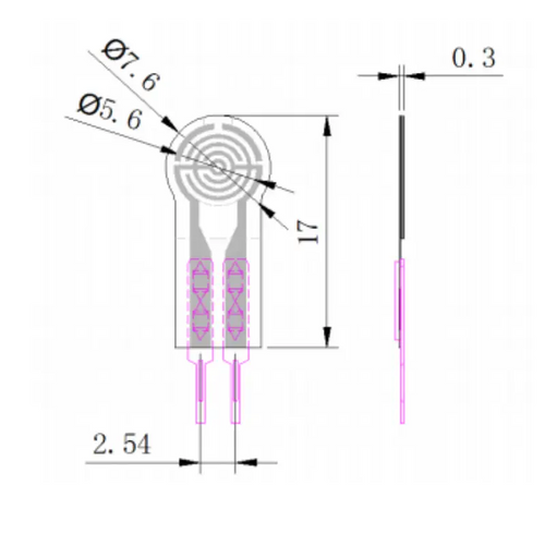 RP-C7.6-ST Thin Film Pressure Sensor