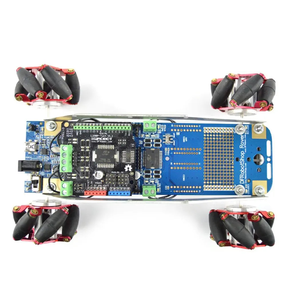 DFRobotShop Mecanum Rover 2.0 - Arduino Compatible Robot (Basic Kit)