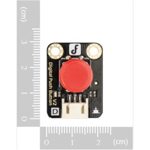 Gravity Digital Push Button (Red)