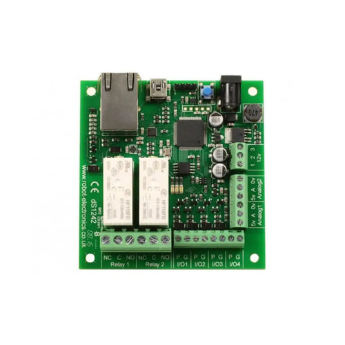 dS1242 - 16A 2 Channel Ethernet Relay & IO Board