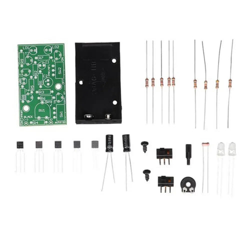 Dual Super Bright Flashing Red Lights Soldering Kit