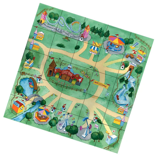 Amusement Park Mat for Oti-Bot, Loti-Bot and Pro-Bot Floor Robot Coding Toy Kids Classroom STEM Educational Activity Toy