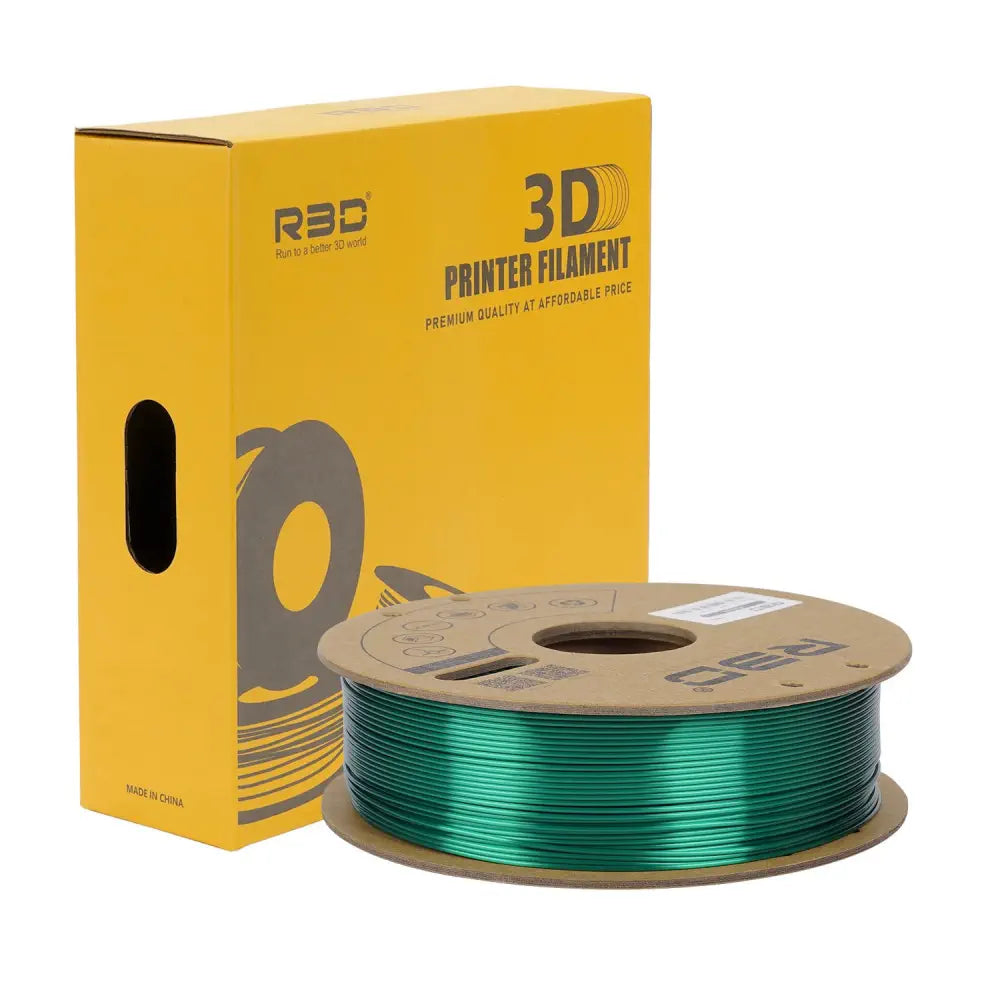 Green R3D Silk PLA Filament 1.75mm 1kg
